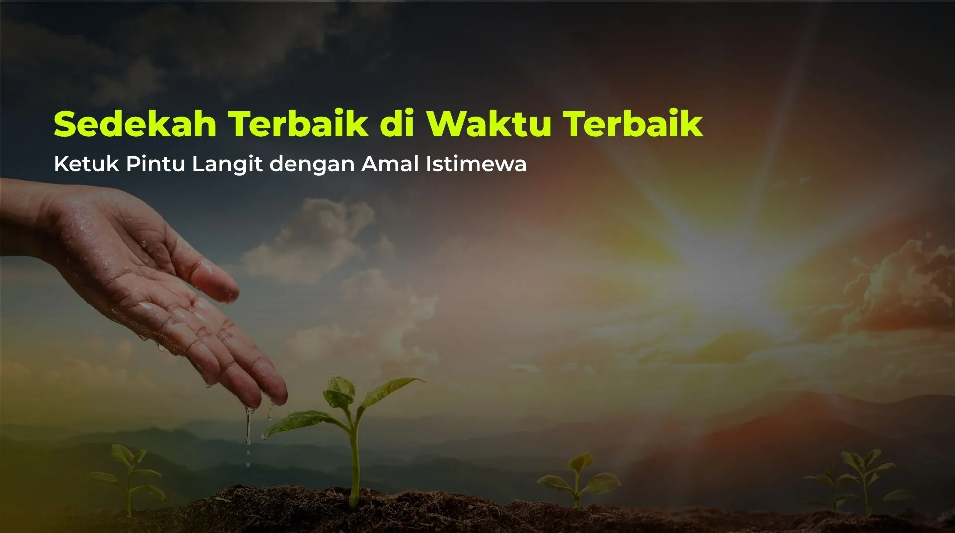 Jemput Keberkahan Dengan Sedekah