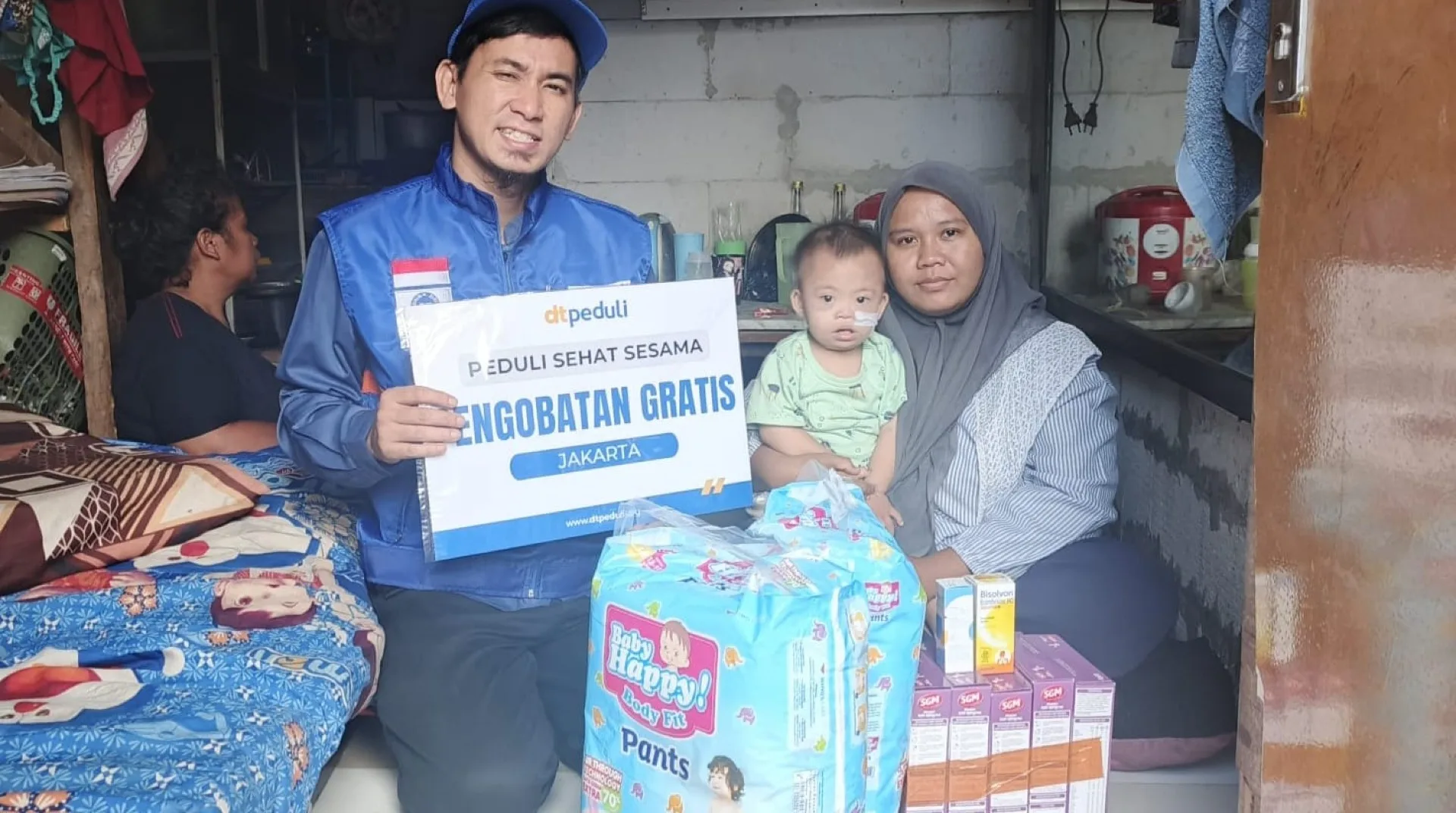 Warga Daerah Meruya Bersyukur Hadirnya Program Peduli Sehat Sesama dari DT Peduli Jakarta